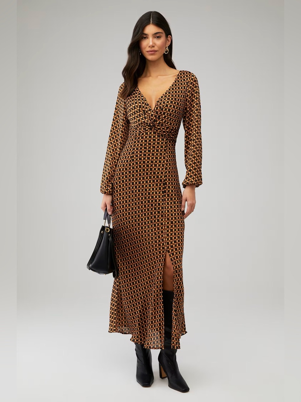 MINKPINK revolve satin Valentina Maxi Dress in Multi small